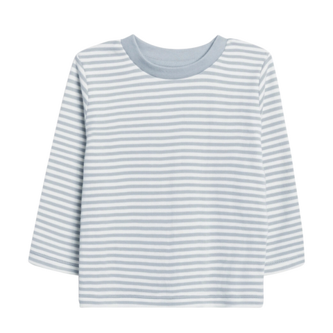 Mist Stripe Turk Long Sleeve Tee - Colored Organics