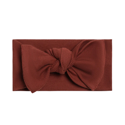 Garnet Ribbed Knot Bow Wrap - Kendi by Colored Organics