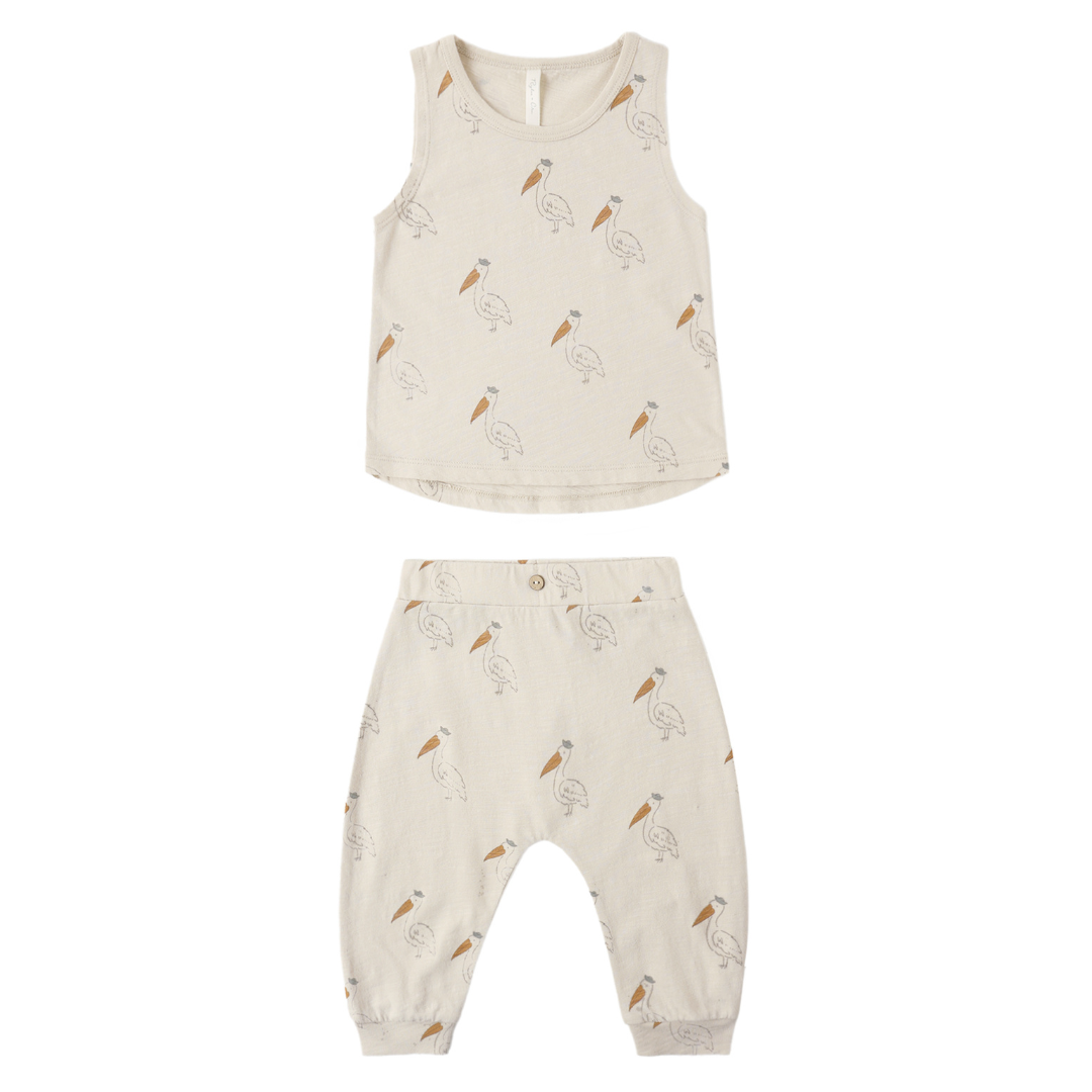 Pelican Tank + Slouch Pant Set - Rylee & Cru