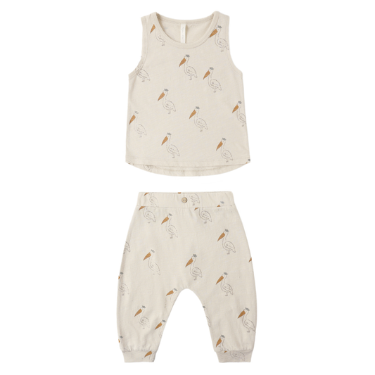 Pelican Tank + Slouch Pant Set - Rylee & Cru