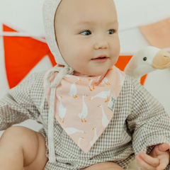 Goosie Bandana Bibs - Copper Pearl