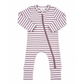 Violet Stripe Ribbed Romper - SIIX Collection
