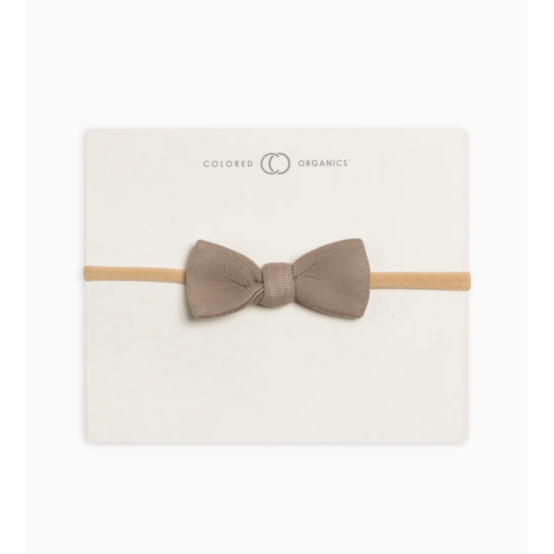 Taupe Dainty Bow - Colored Organics