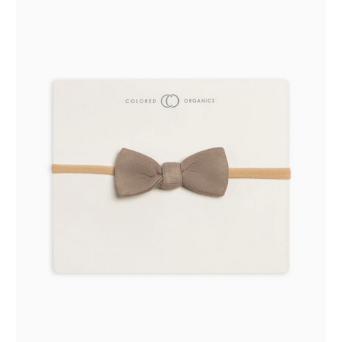 Taupe Dainty Bow - Colored Organics