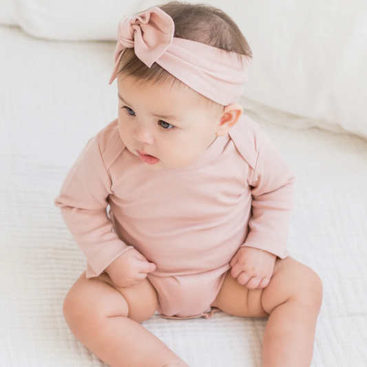 Blush Long Sleeve Bodysuit - Colored Organics