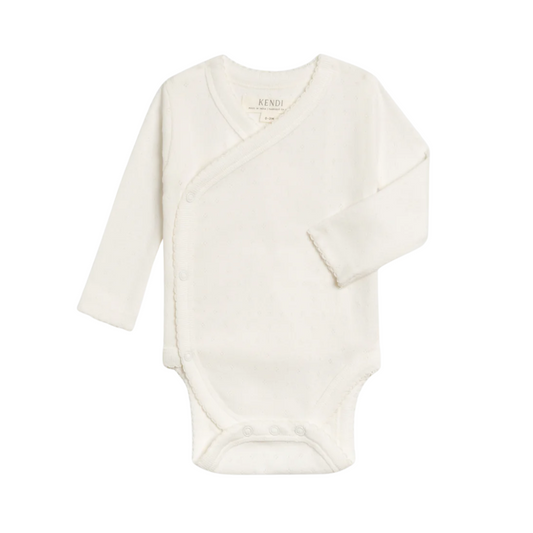 Coconut Rose Pointelle Bodysuit - Kendi