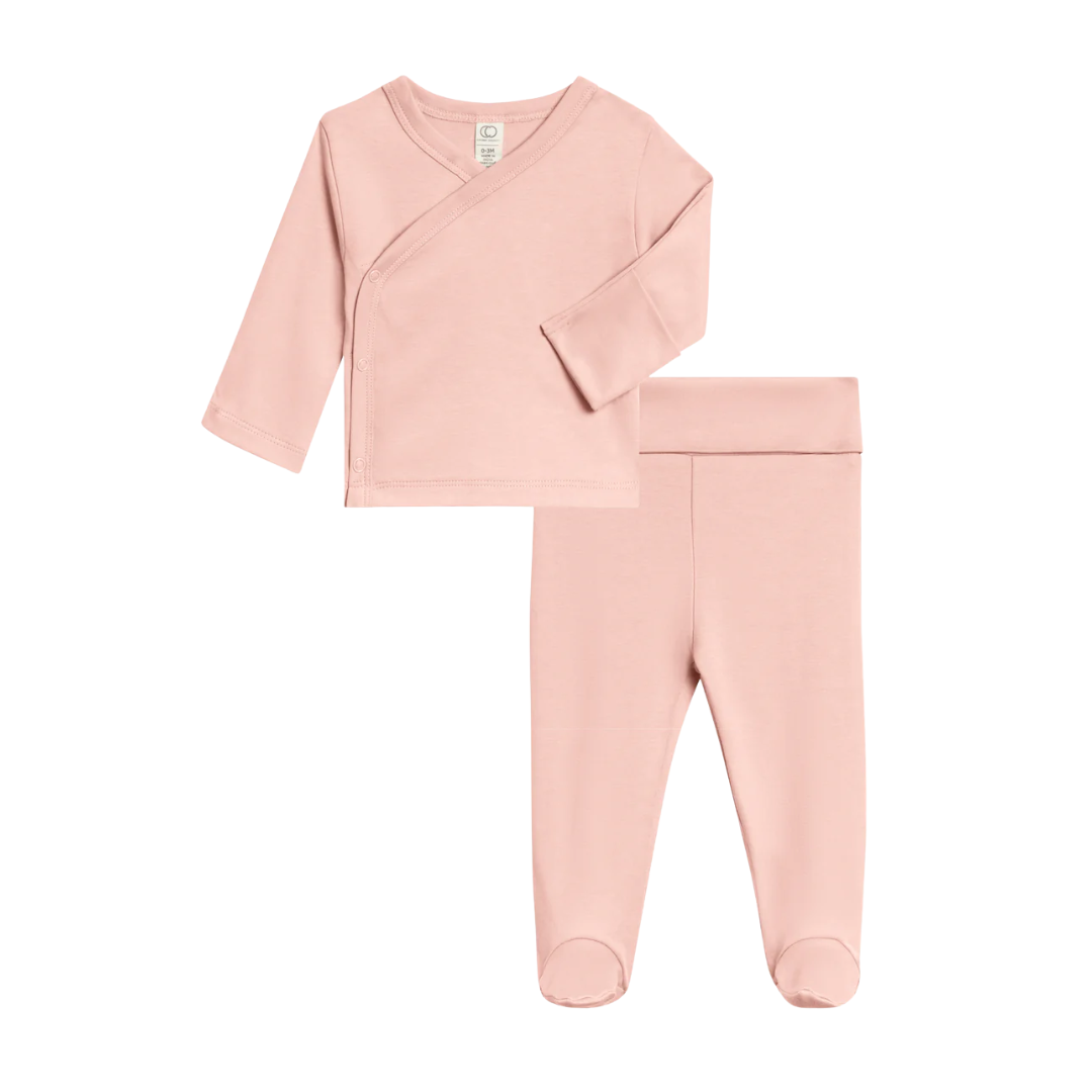 Ballet Riley Kimono Wrap Top & Footie - Colored Organics