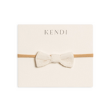 Ivory Eyelet Dainty Bow - Kendi