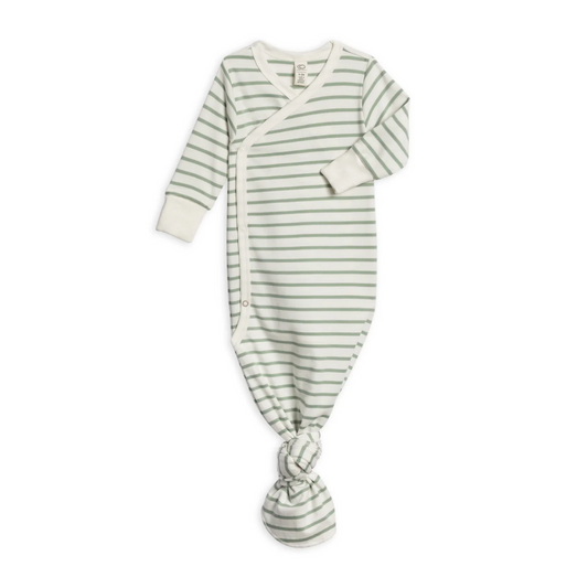 Jade Vitto Stripe Kimono Gown - Colored Organics