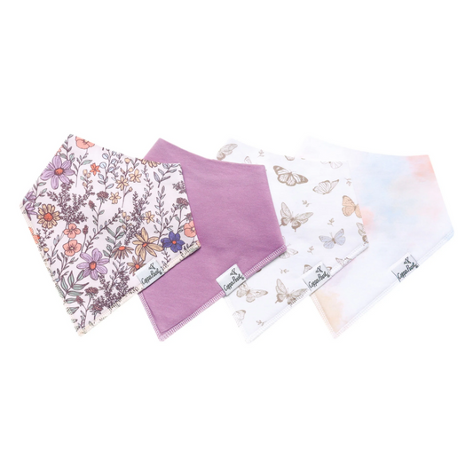Flora Bandana Bib Set (4 pack) - Copper Pearl