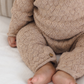 Heather Almond Knit Jumpsuit - Quincy Mae