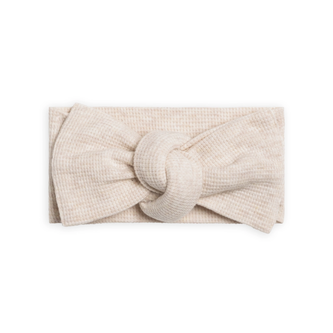 Heather Oat Waffle Bow - Kendi