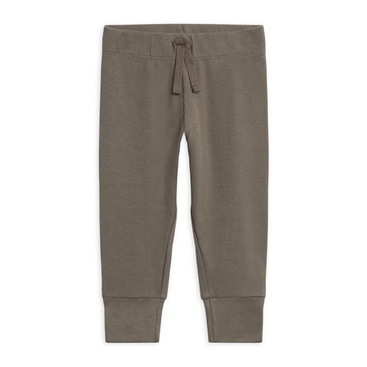 Olive Charlie Ribbed Joggers - Kendi