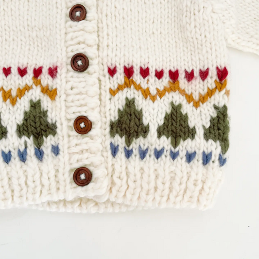 Tree Fair Isle Cardigan - The Blueberry Hill