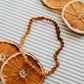 Raw Baltic Amber + Sunflower Necklace - CanyonLeaf