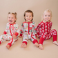 Red Bows Romper - Lucky Panda Kids
