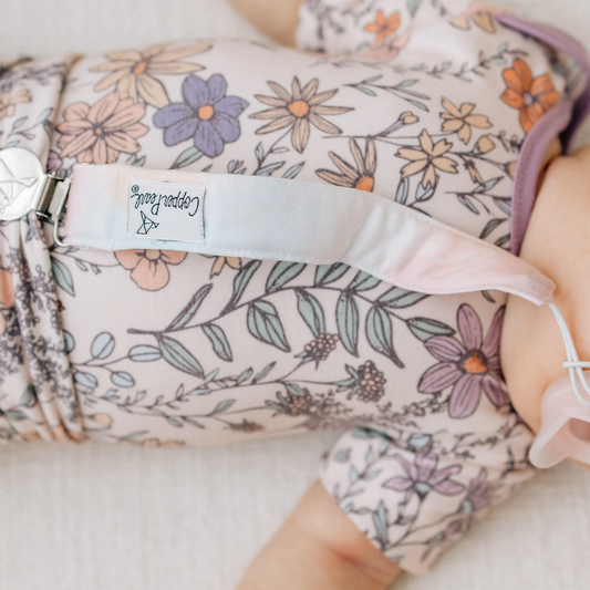 Flora Binky Clips - Copper Pearl