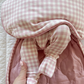 Pink Gingham Swaddle Sleep Sack - Gunamuna