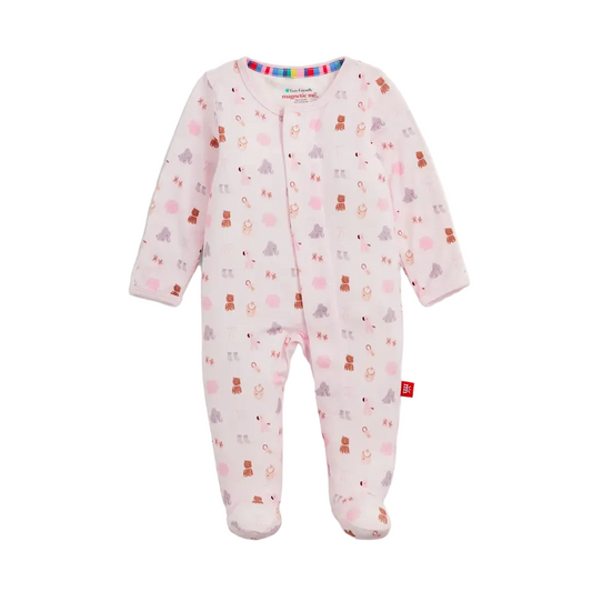 Nostalgia Pink Nursery Footie - Magnetic Me