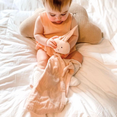 Cuddle Muslin Security Blanket - Ali + Oli