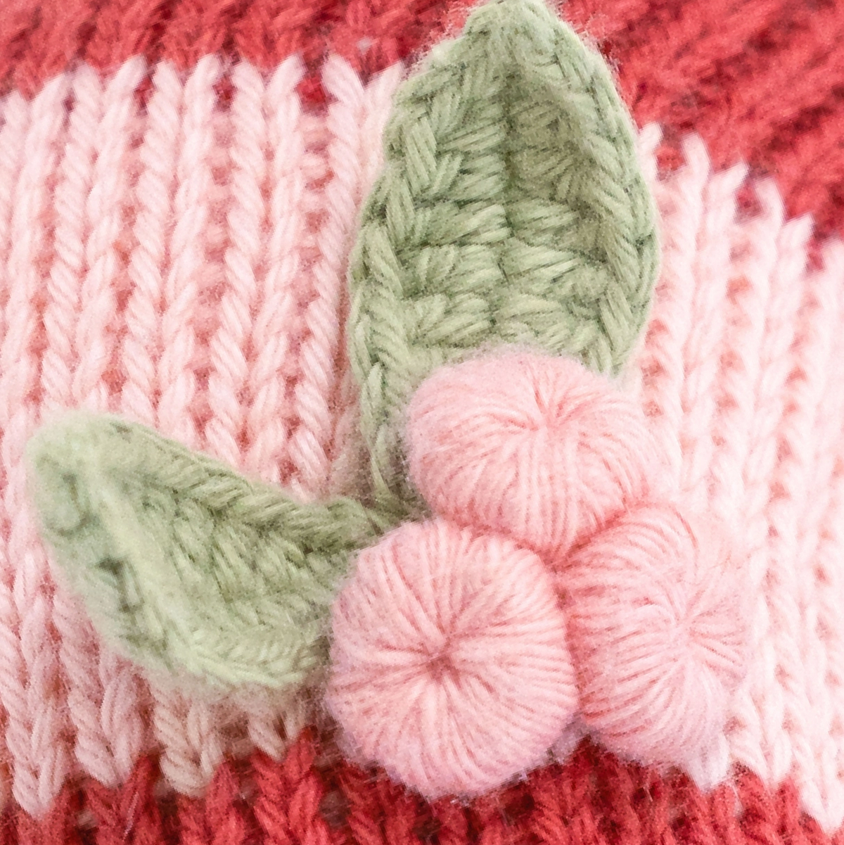 Blush Stripe Candy Cane - Cuddle + Kind
