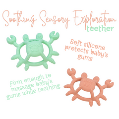 Silicone Crab Teether - Seedlings & Sprouts