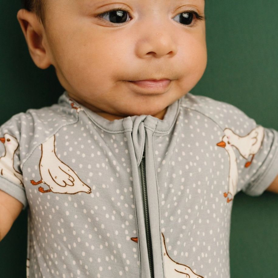 Classic Goose Short Romper - Little One Shop