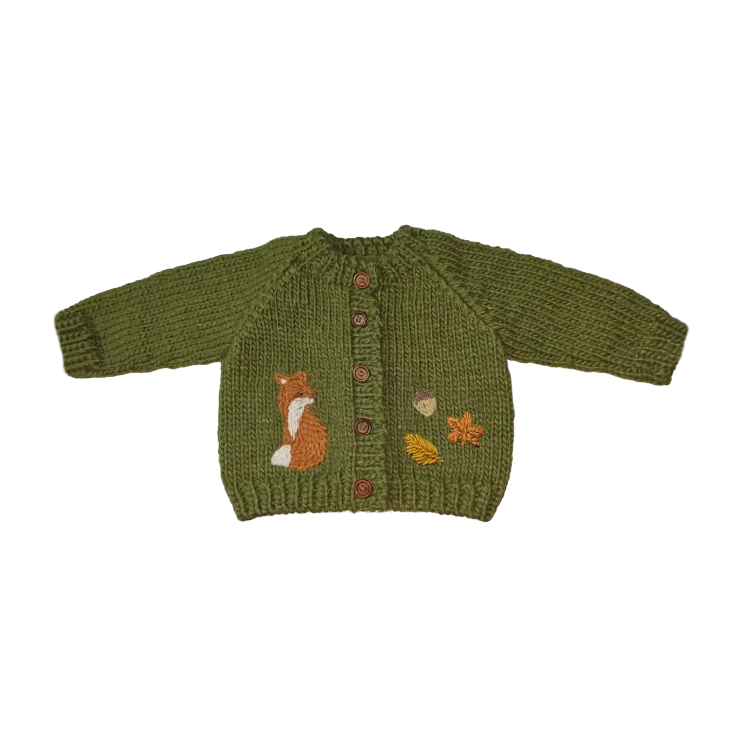 Fox Woodland Cardigan - The Blueberry Hill