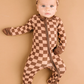 Espresso Checkered Bamboo Sleeper - Little One Shop