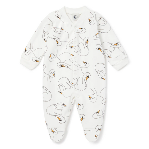 Swansy Baby Sleepsuit - Sleepy Doe