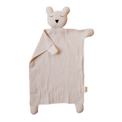 Natural Sand Bear Lovey Blanket - Marlowe & Co