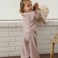 Mulberry Stripe Ruffle Cozy Set - Quincy Mae