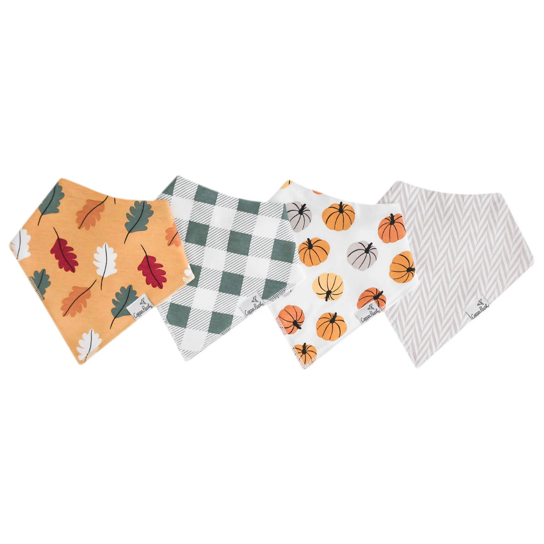 Karver Bandana Bib Set (4 pack) - Copper Pearl