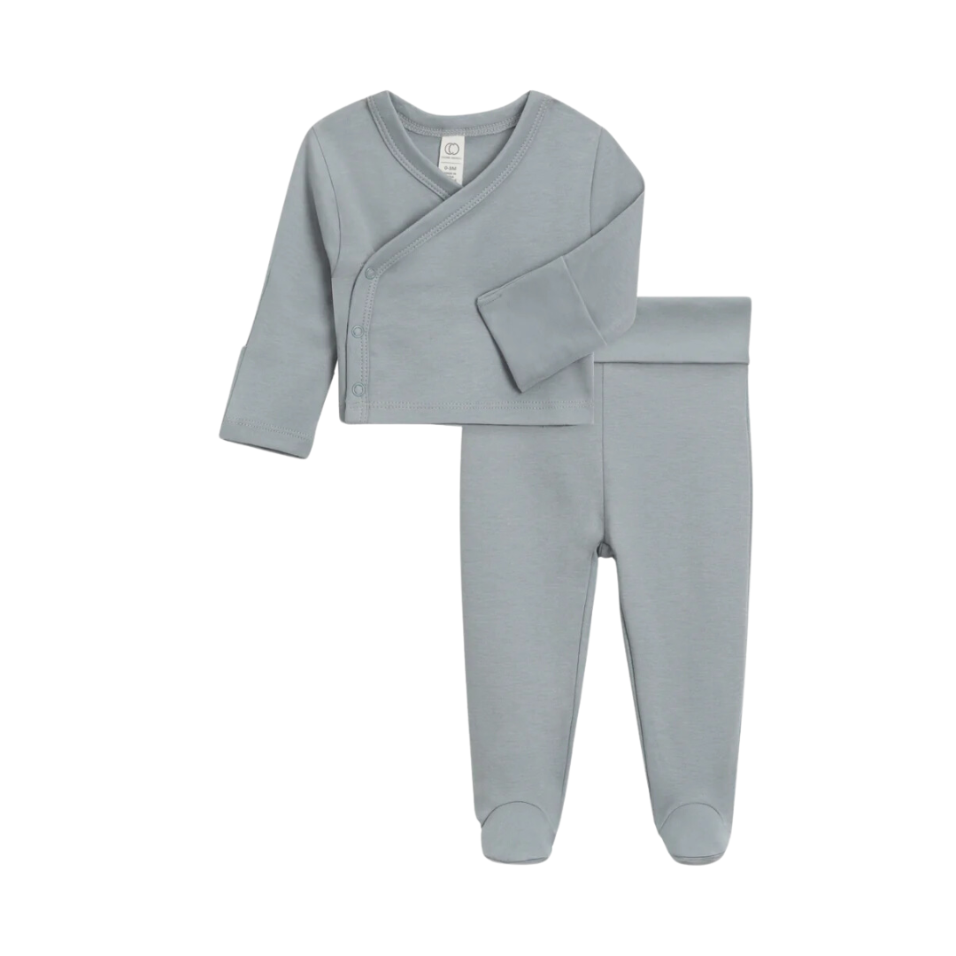 Mist Riley Kimono Wrap Top & Pant - Colored Organics
