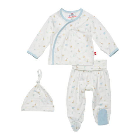 Blue Little Bitty Pretty One Kimono Set - Magnetic Me