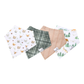 Wilder Bandana Bib Set (4 pack) - Copper Pearl