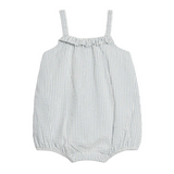 Shore Stripe Rosalie Ruffle Romper - Kendi