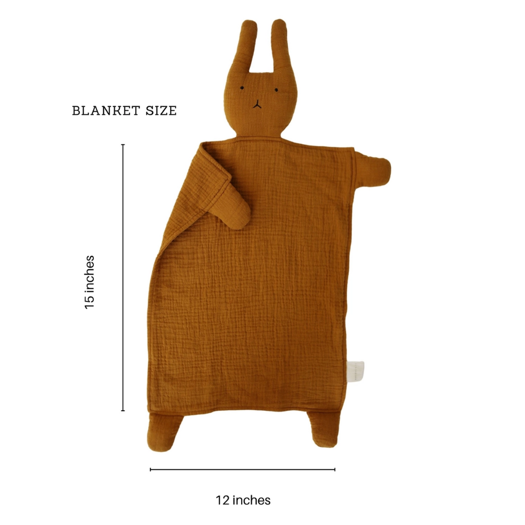 Toffee Bunny Lovey Blanket - Marlowe & Co