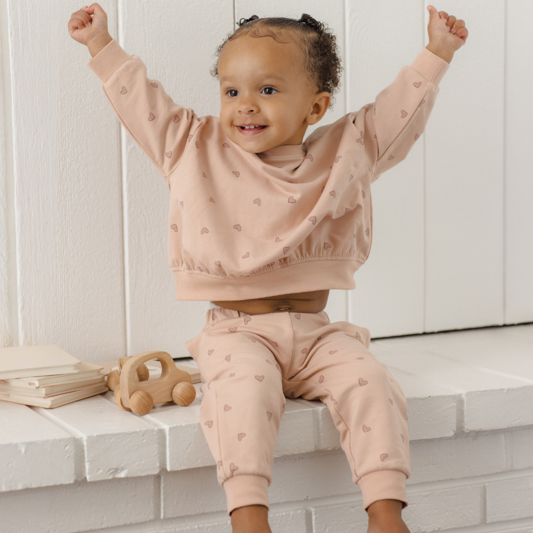 Hearts Relaxed Sweatpants - Quincy Mae