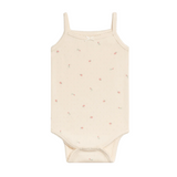 Pia Floral Eva Pointelle Tank Bodysuit - Kendi by Colored Organics