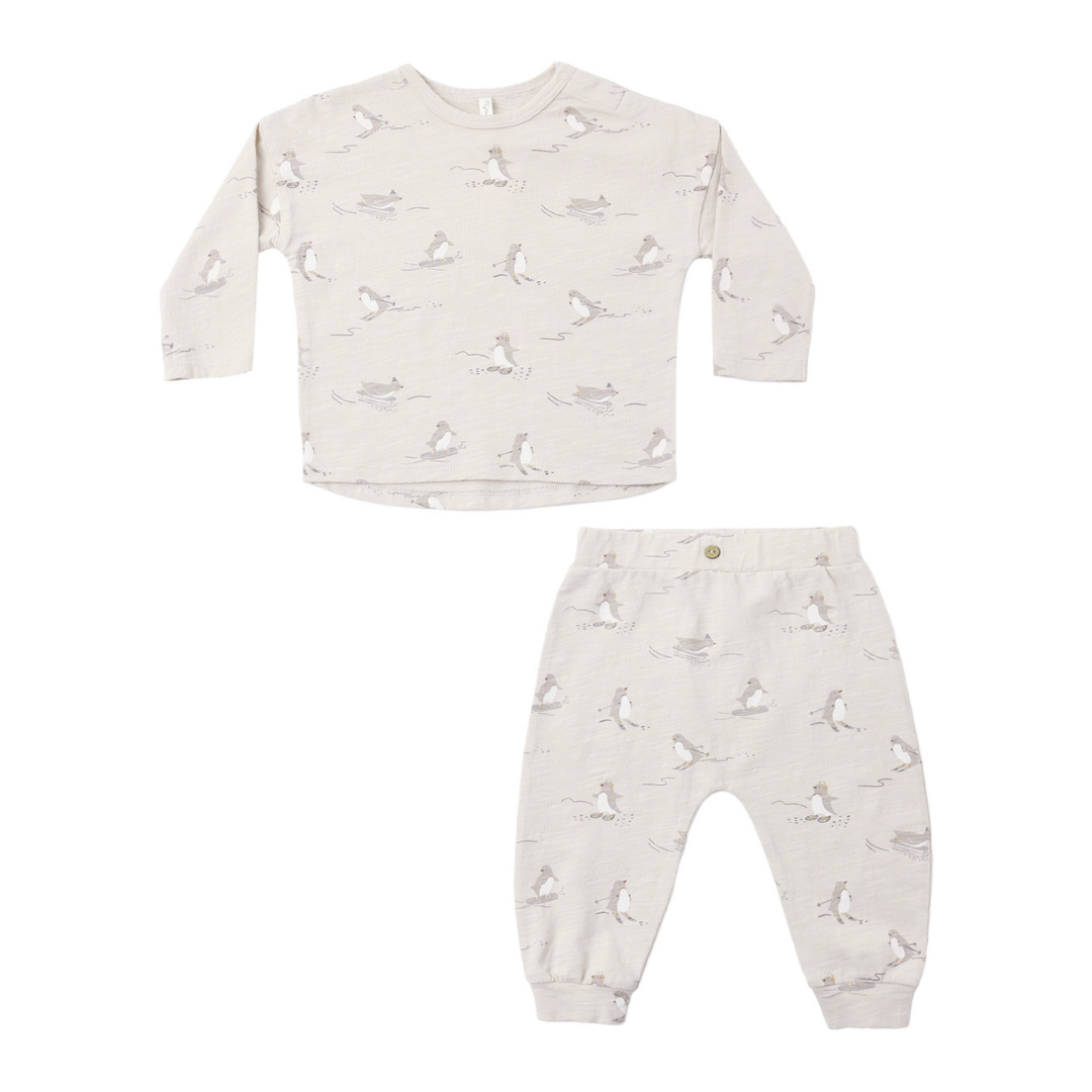 Penguins Tee + Pant - Rylee + Cru