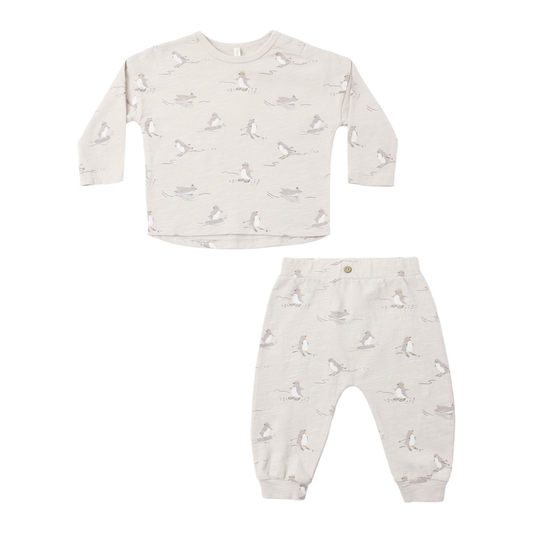 Penguins Tee + Pant - Rylee + Cru