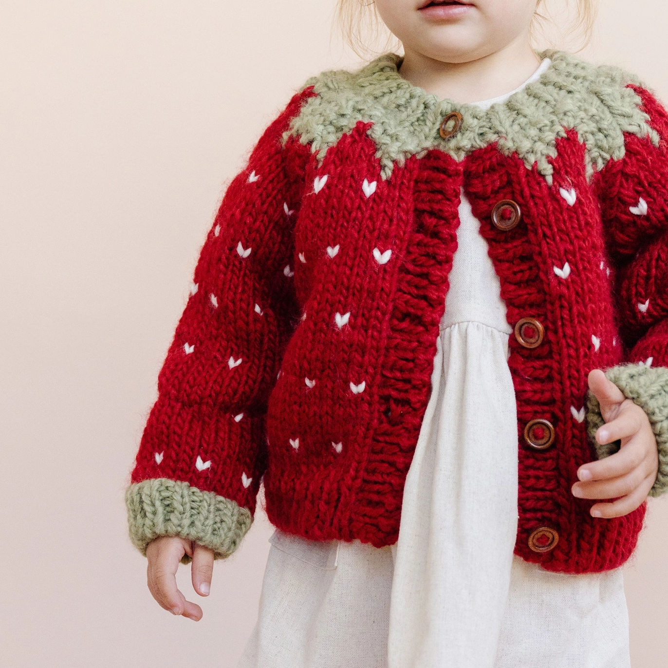 Strawberry Cardigan - The Blueberry Hill