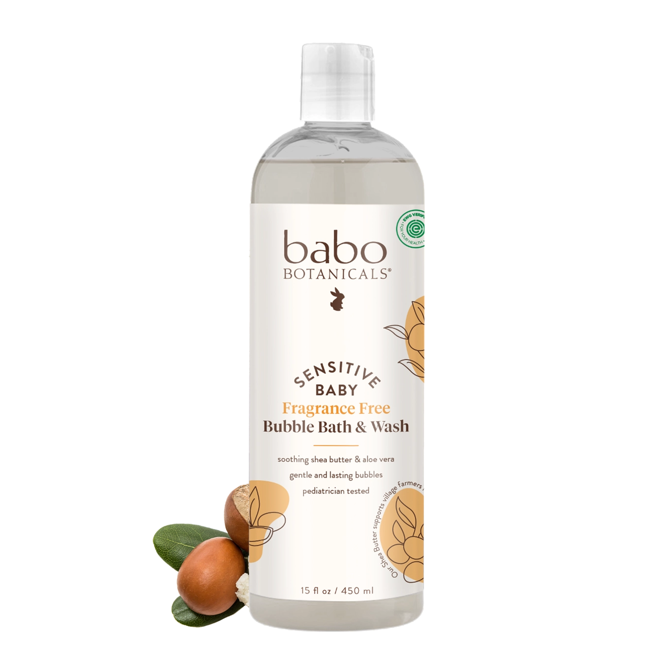 Sensitive Baby Bubble Bath & Wash - Babo Botanicals