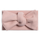 Petal Pink Waffle Knot Bow - Colored Organics