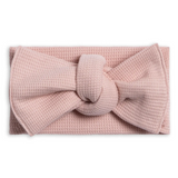 Petal Pink Waffle Knot Bow - Colored Organics