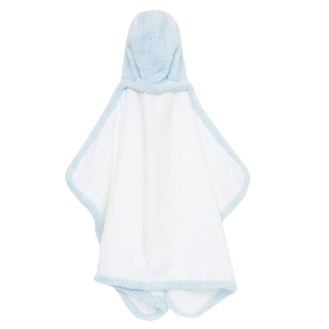 Blue Chenille Baby Towel - Little Giraffe