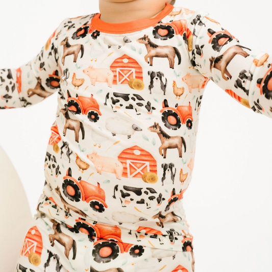 Little Red Barnyard Bamboo Set - Little One Shop