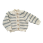 Bowie Gray Stripe Cardigan - The Blueberry Hill