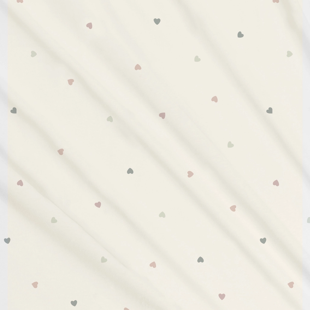 Wisteria & Ballet Heart Swaddle - Colored Organics